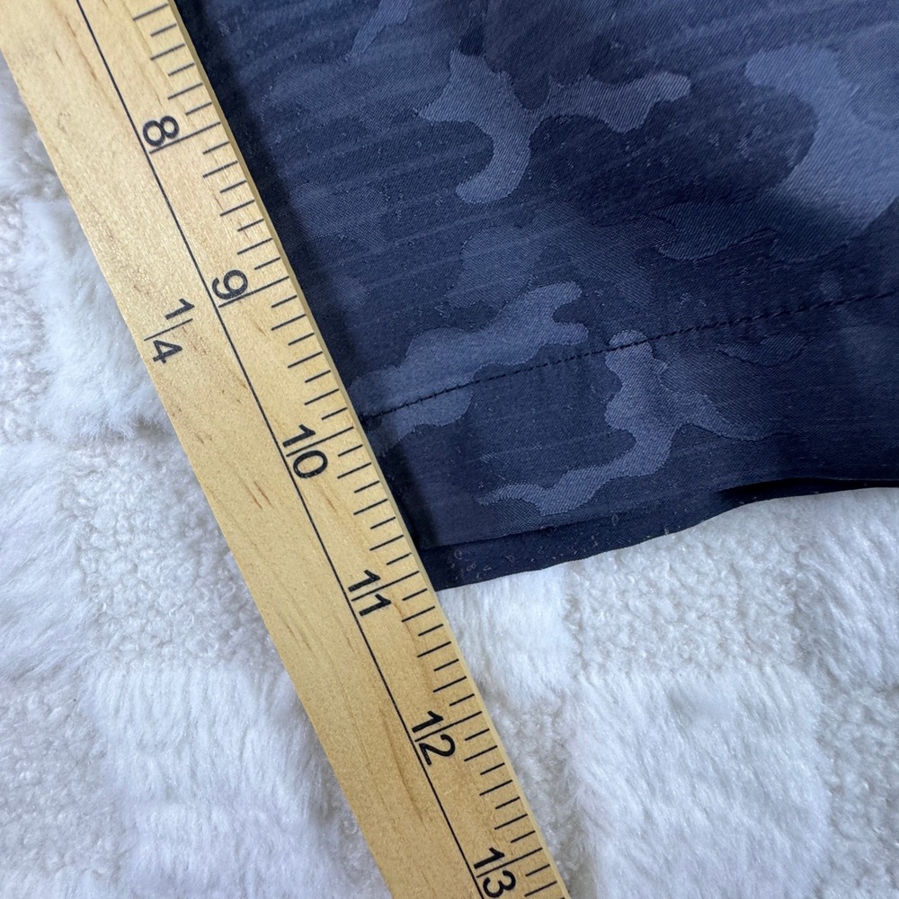 Peter Millar Mens 46R Navy Blue Camo Performance Golf Shorts Stretch Flat Front - Picture 3 of 11